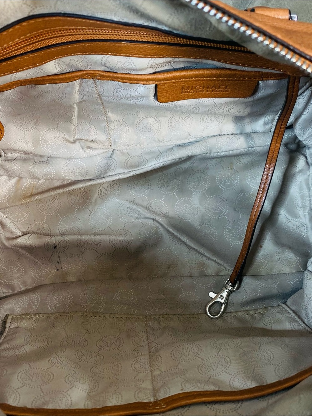 Michael Kors Sophie Large Leather Satchel – Luggage Brown - Picture 13 of 13